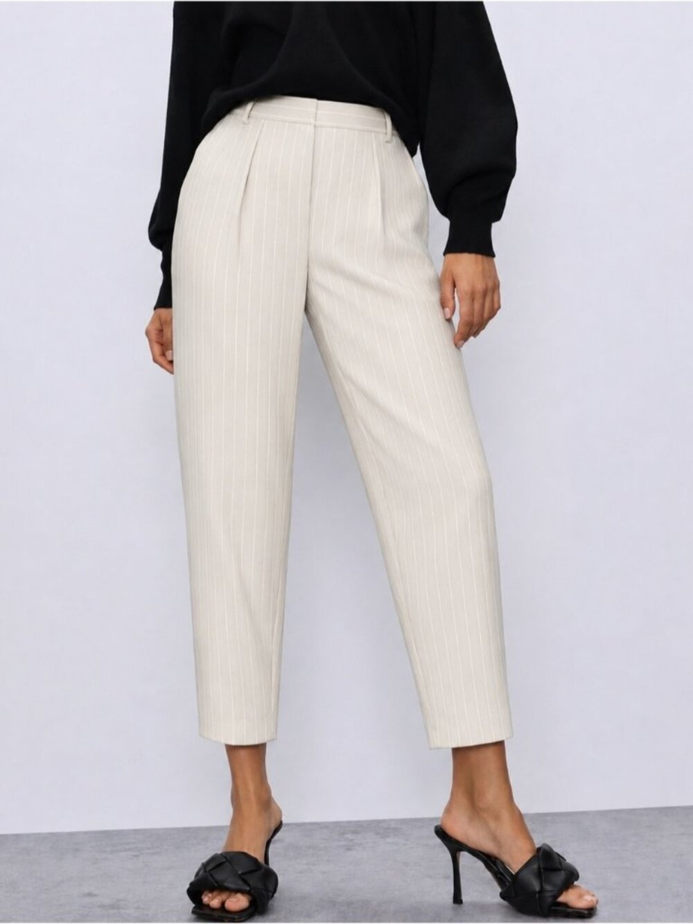 Babaton Modesto Pant in Birch/White Size 4 Aritzia #61730